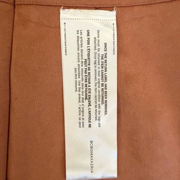 BCBGMAXAZRIA “Alese” Faux Suede Bodycon Dress - Rosedawn - Size M - Picture 8 of 12